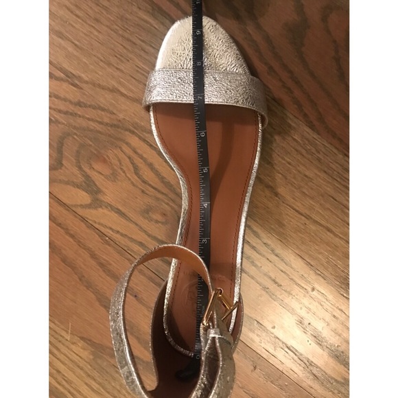 Tory Burch Silver Savannah Wedge Sandals - Picture 7 of 7